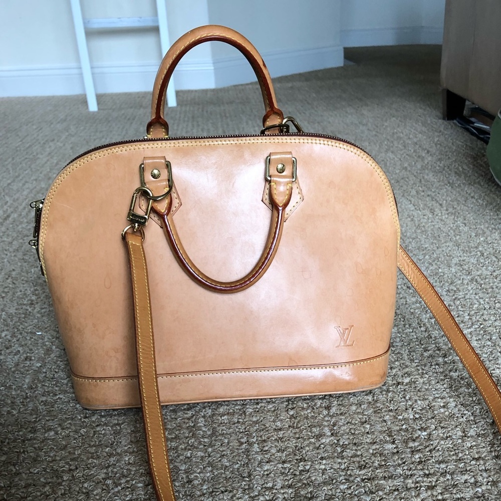 Louis Vuitton vachetta Alma bag special edition